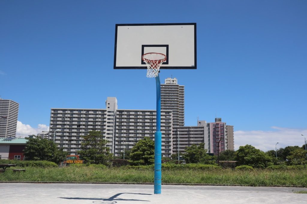 大島小松川公園のバスケットコート