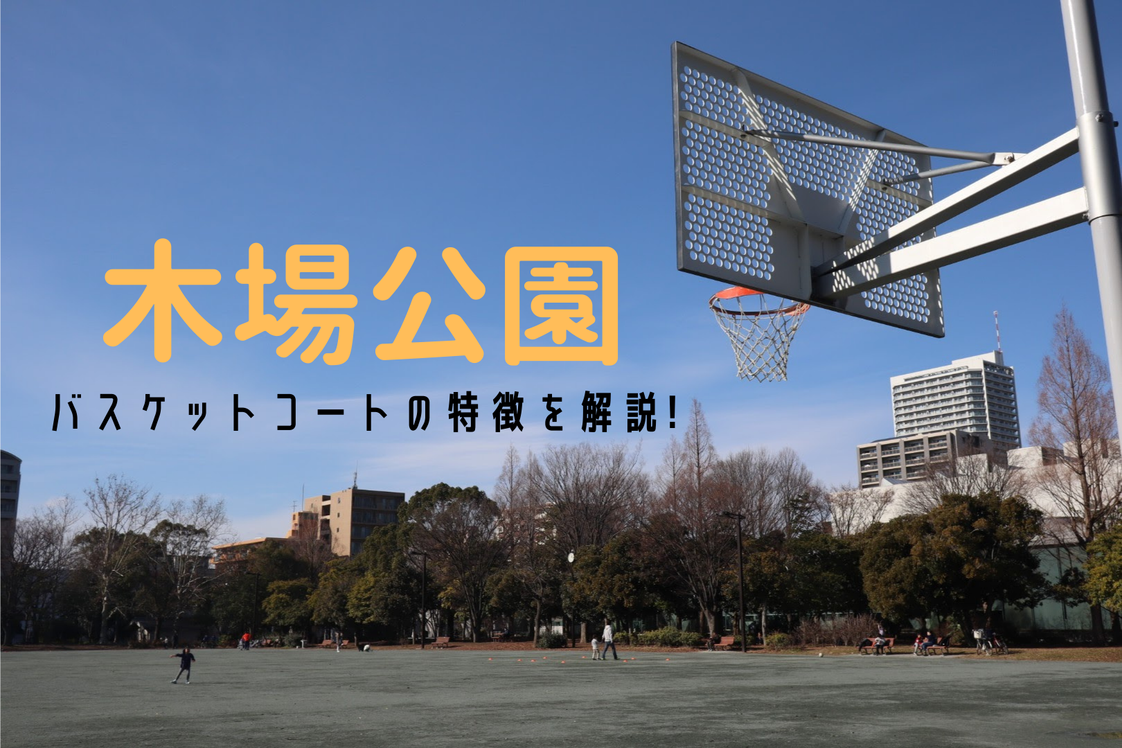 バスケットゴールがある公園を紹介 東京都立 木場公園 バケスト